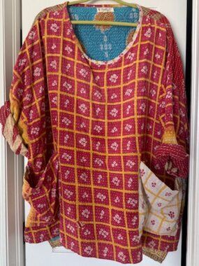 Kantha Bae Dreamer top - One Size - Reversible - 100% Cotton - Pockets